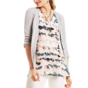 CAbi Style 5035 Gelato Watercolor Sleeveless Tunic Tank Top Blouse Sz M #84i